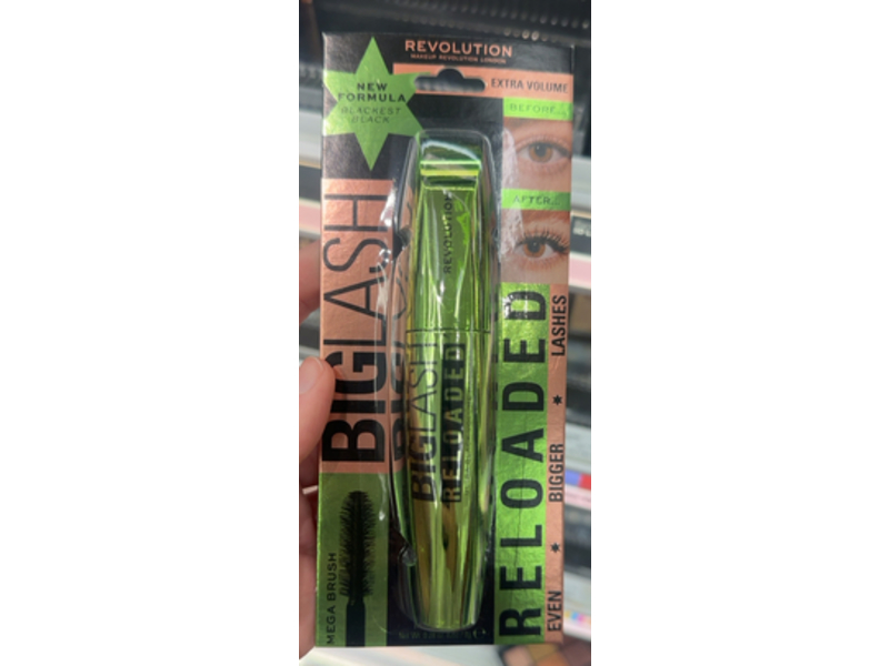Revolution Big Lash Reloaded Mascara, Ultra Black, 0.28 oz/8 g