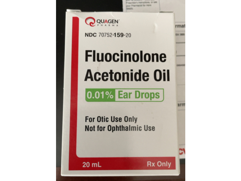 Fluocinolone Acetonide Oil 0.01%, 20 mL, Quagen Pharma (Rx)