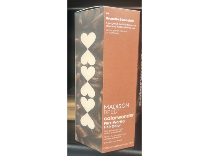 Madison Reed Colorwonder Flirty-Worthy Hair Color, 6N Brunette Bombshell, 1 Application