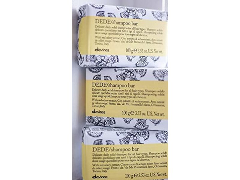 Davines DEDE Shampoo Bar, 3.53 oz/100 g.