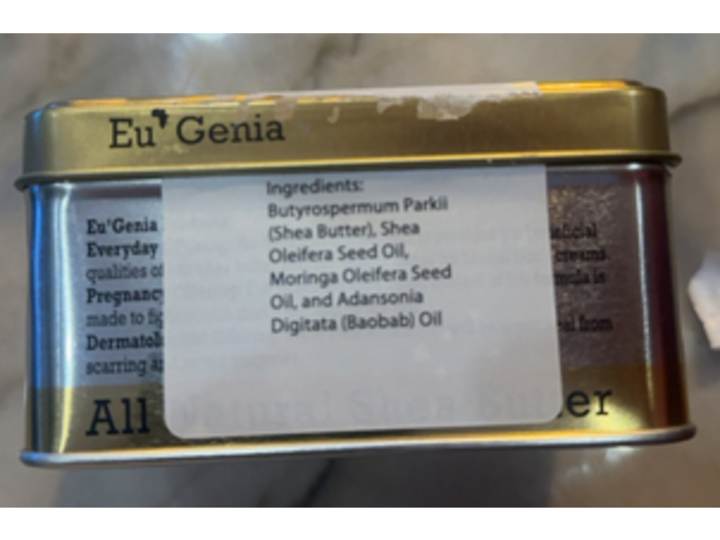 Eu'Genia Everyday Pure Shea Butter, 12 oz/355 mL