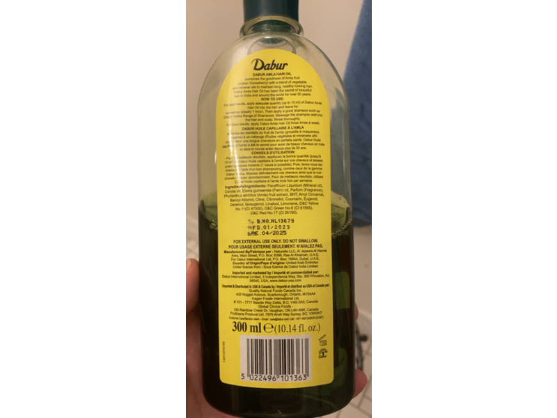 Dabur Hair Oil, Amla, 10.14 fl oz/300 mL