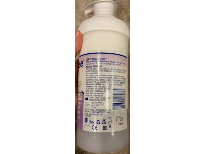 Zeroderma Zerobase Emollient Cream, 500 g
