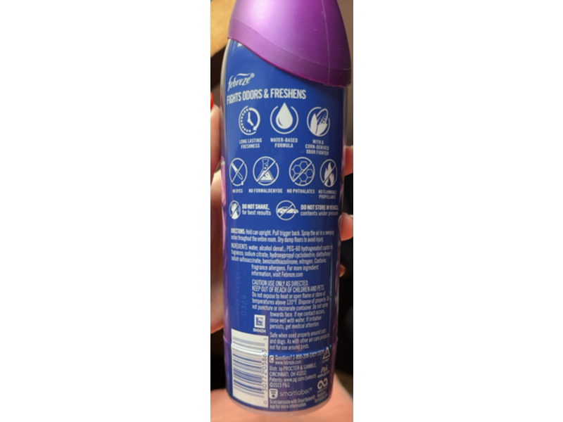 Febreze Downy Infusions Air Calm Air Freshener, Lavender & Vanilla Bean, 8.8 oz/250 g, Pack Of 3