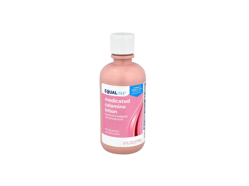 Equaline Medicated Calamine Lotion, 6 fl oz/177 mL.