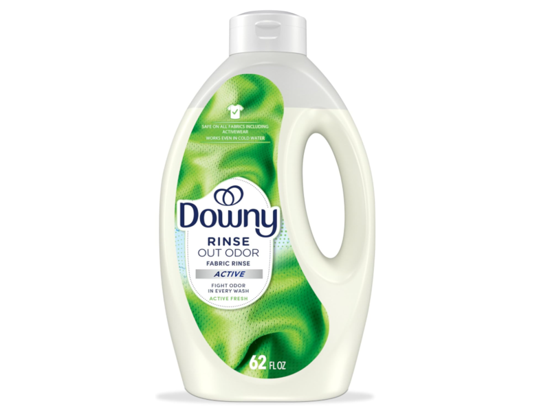 Downy Rinse Out Odor Fabric Rinse, Active Fresh, 62 fl oz/1.8 L