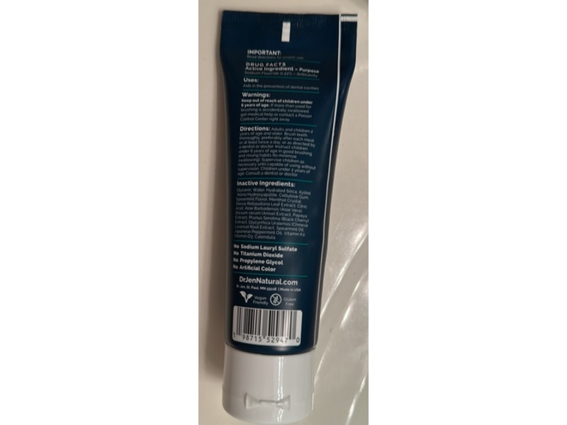 Dr. Jen Super Paste Perio Toothpaste, Cool Mint, 3.4 fl oz/100 mL