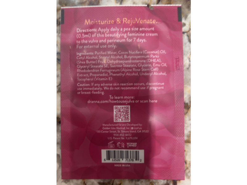 Julva Vulva Revitalizing Cream, 4.5 mL