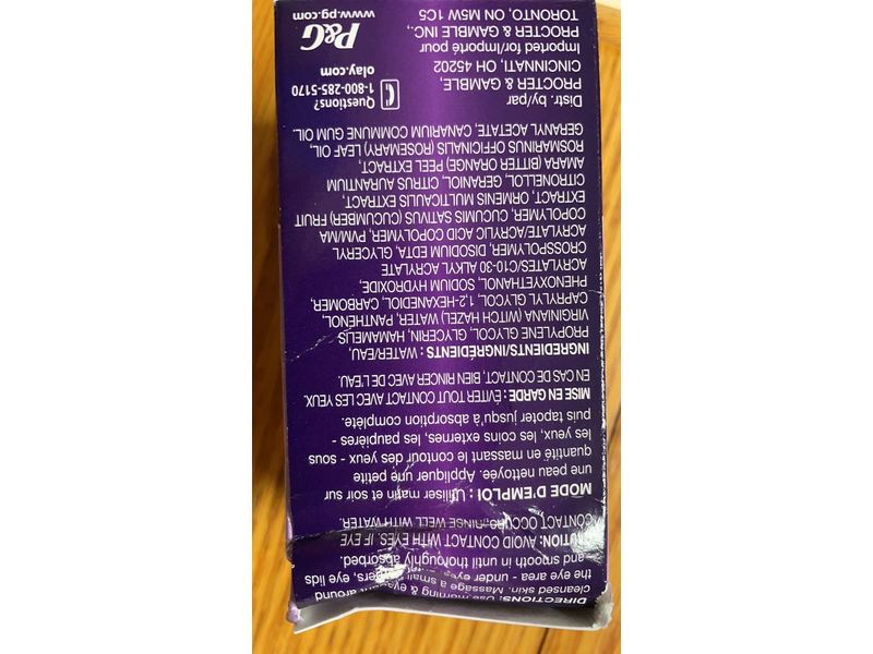 Olay Age Defying Revitalizing Eye Gel, Procter & Gamble