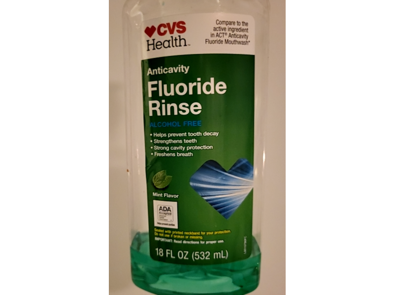 CVS Health Anticavity Fluoride Rinse, Mint, 18 fl oz/532 mL