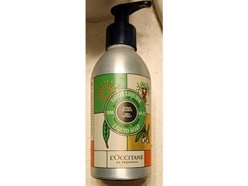 L'Occitane en Provence Hand & Body Liquid Soap, Verbena, 8.4 fl oz/250 mL