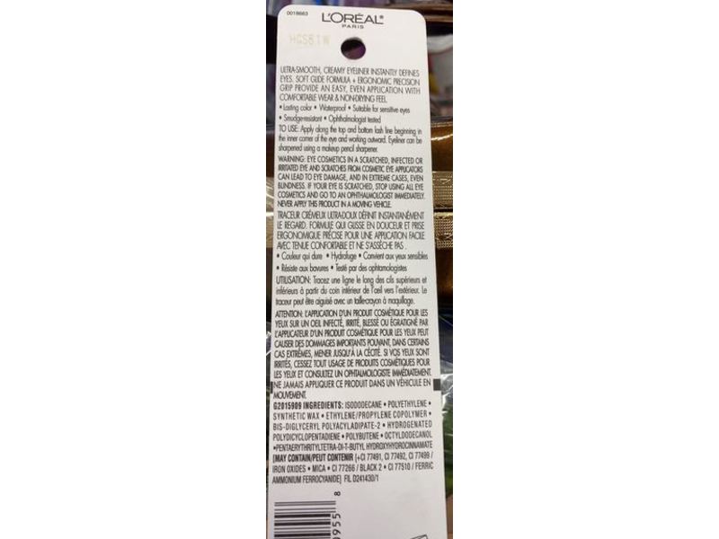 L'Oreal Paris Age Perfect Satin Glide Eyeliner, Mineral Pigments, Brown, 0.02 oz