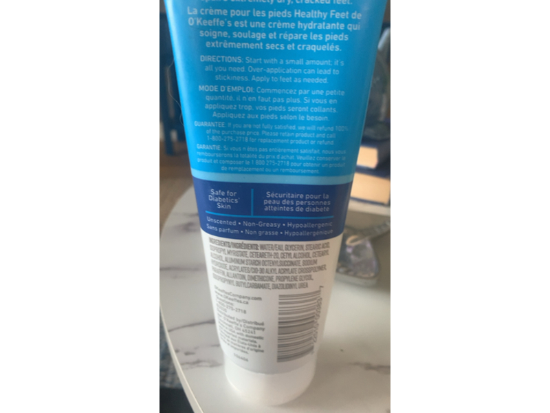 O'Keeffe's Healthy Feet Foot Cream, 7.0 oz/198 g