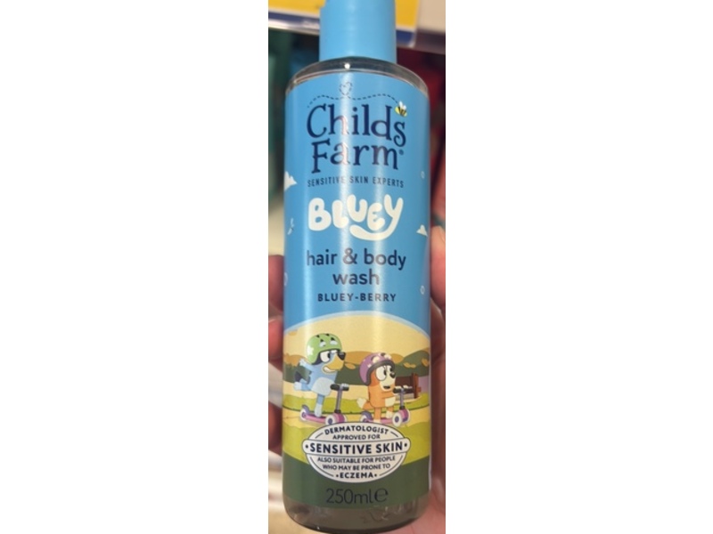 Childs Farm Bluey Hair & Body Wash, Blue-Berry, 250 mL
