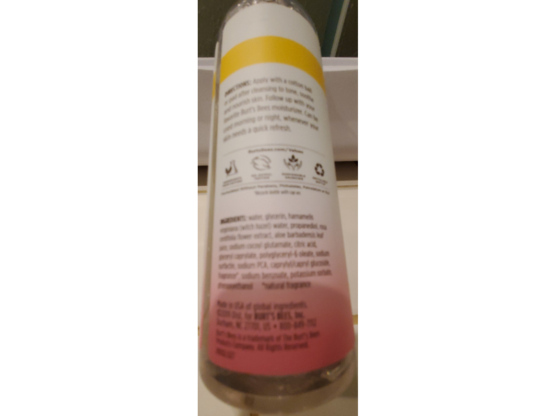 Burt's Bees Calming Toner, Witch Hazel & Rose, 12 oz/354.8 mL