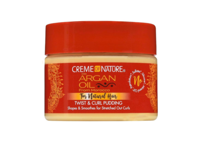 Creme Of Nature Twist & Curl Pudding, Argan Oil, 11.5 oz, Pack Of 4