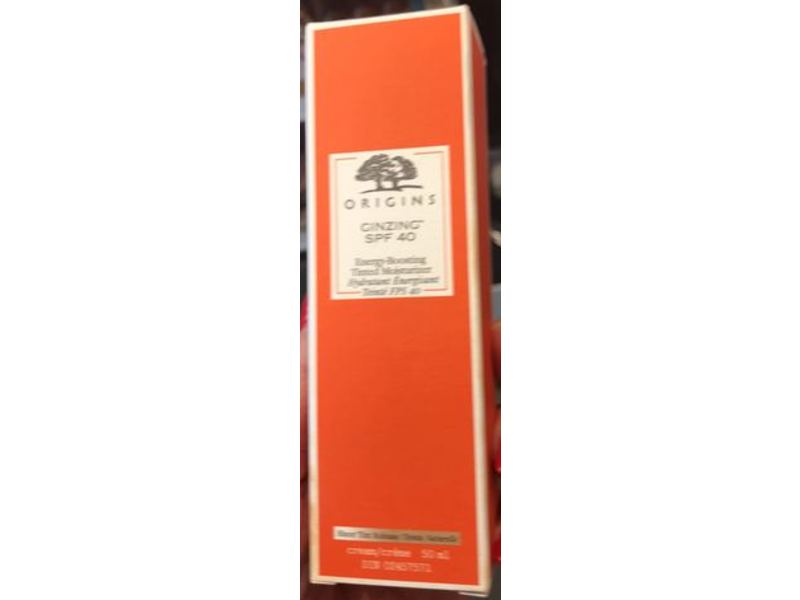 Origins Ginzing Energy-Boosting Tinted Moisturizer, SPF 40, Sheer Tint Release, 1.7 fl oz/50 mL