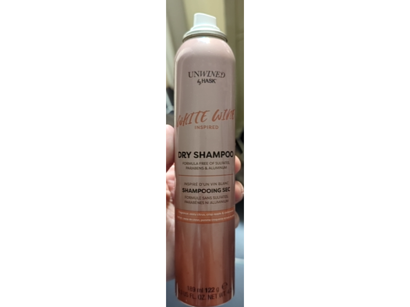 Hask Unwined Dry Shampoo, White Wine, 6.3 oz/189 mL