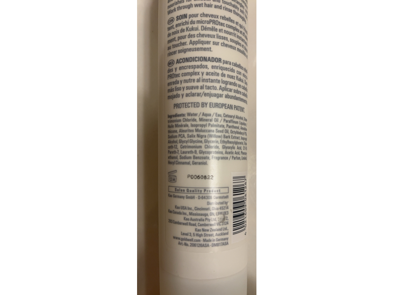 Goldwell Dualsenses Just Smooth Taming Conditioner, 10.1 fl oz/300 mL