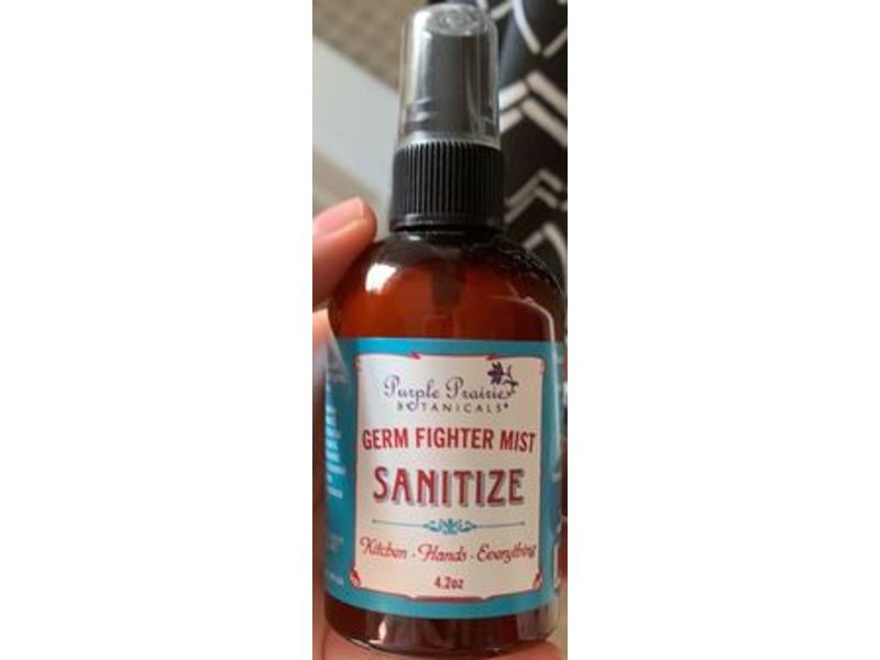 Purple Prairie Botanicals Sanitize Germ Fighter Mist, 4.2 oz
