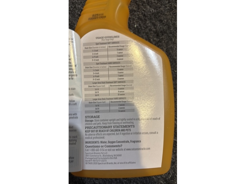 Natures Miracle Oxy Formula Set In Stain Destroyer, Dog Odor Control Formula, 24 fl oz/709 mL