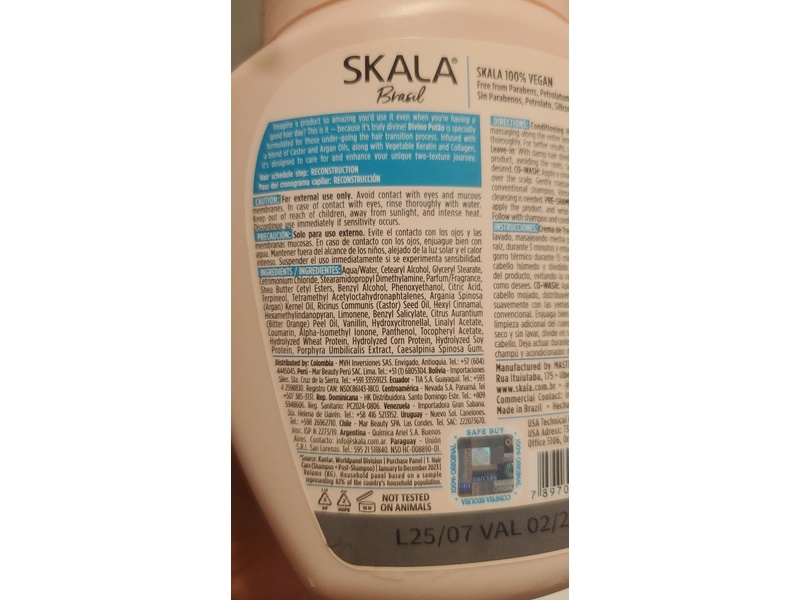 Skala Brasil Divino Potao 2 In 1 Treatment Cream, 35.2 oz/1000 g