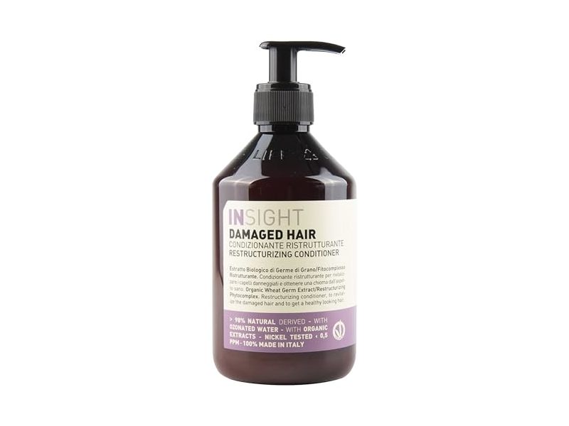 Insight Clean Beauty Damaged Hair Restructuring Conditioner, 13.5 fl oz/400 mL
