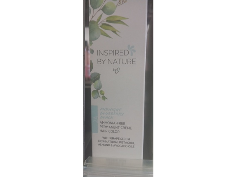 Ion Permanent Creme Hair Color, Midnight Blueberry Black 2A,