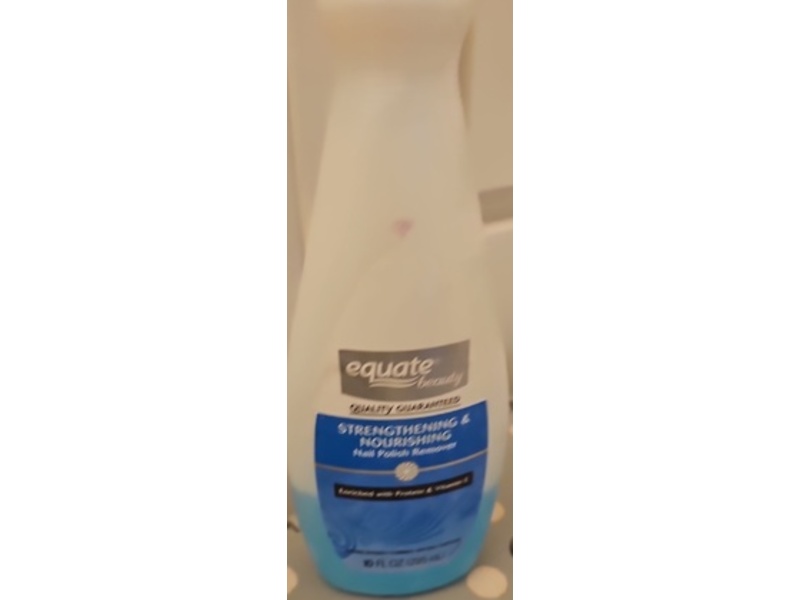 Equate Strengthening & Nourishing Nail Polish Remover, 10 fl oz/295 mL