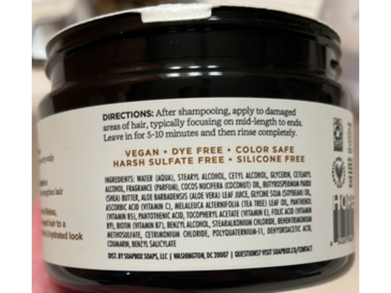 Soapbox Rejuvenating Deep Conditioner, Coconut & Shea, 12 fl oz/354 mL