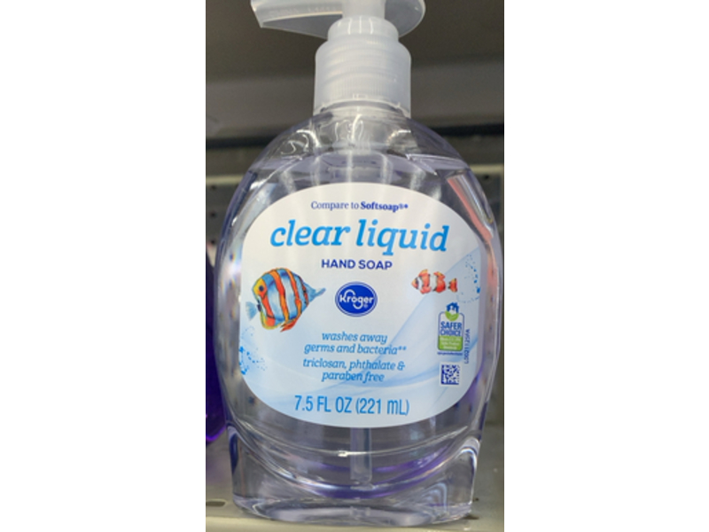 Kroger Clear Liquid Hand Soap, 7.5 fl oz/221 mL