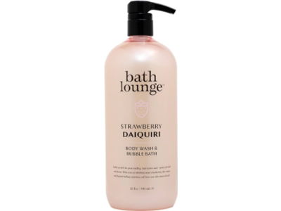 Bath Lounge Body Wash & Bubble Bath, Strawberry, 32 fl oz/946 mL