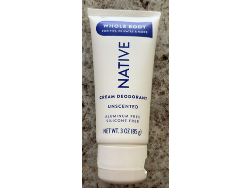 Native Whole Body Cream Deodorant, 3 oz/ 85 g