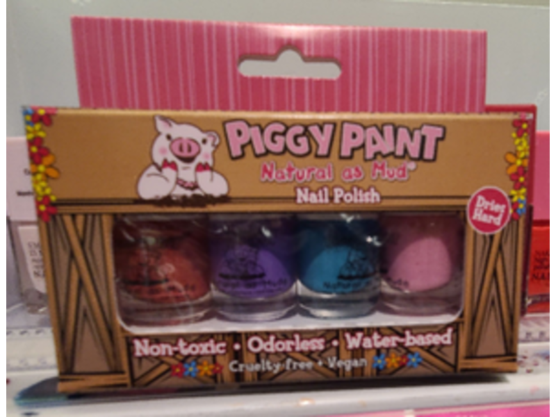 Piggy Paint Nail Polish Set, Natural As Mud, 0.48 fl oz/14mL
