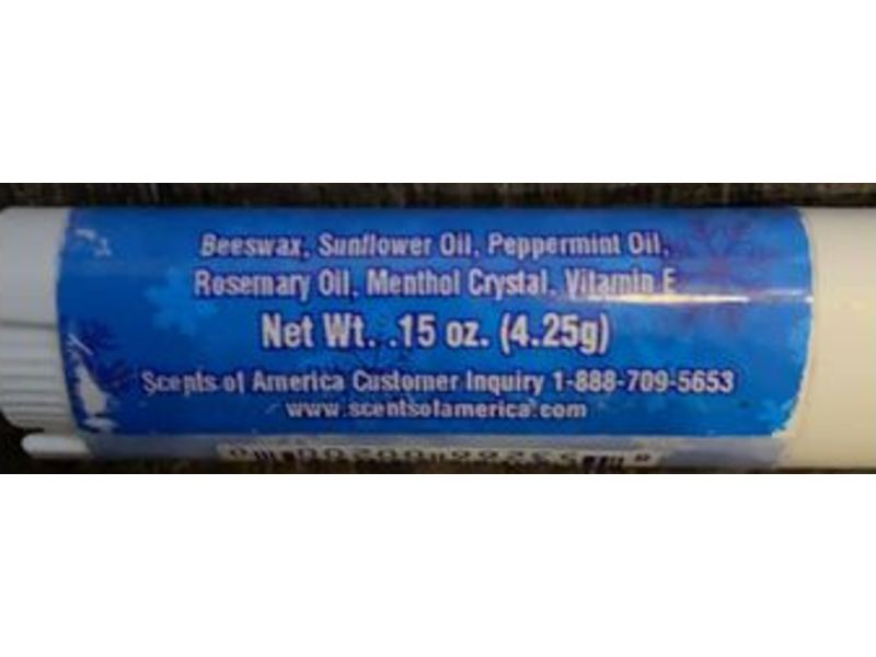 Scents Of America Natural Headache Relief Peppermint Stick, Menthol Crystals, 0.15 oz/4.25 g, Pack Of 2