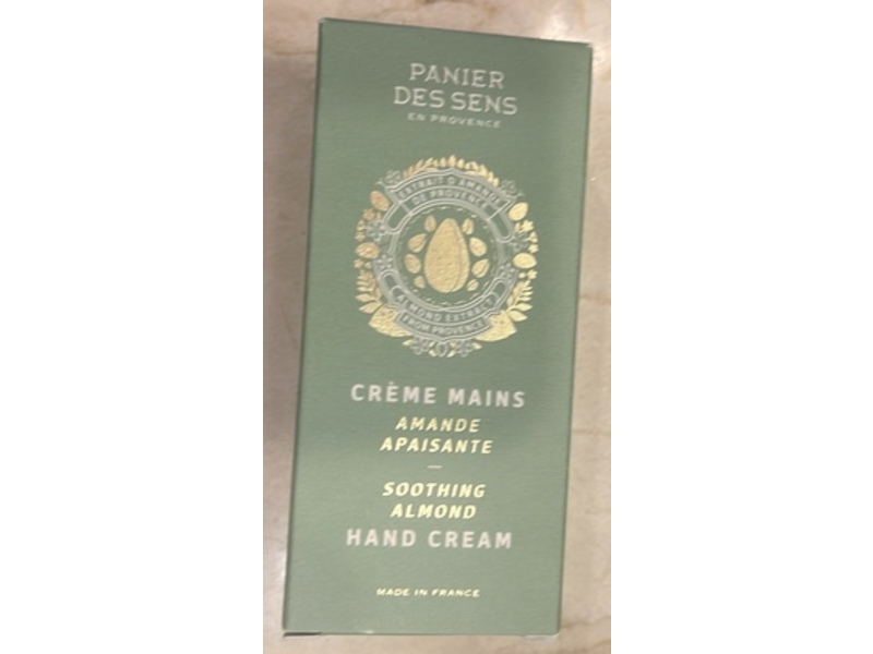 Panier Des Sens Soothing Hand Cream, Almond, 2.6 fl oz/75 mL