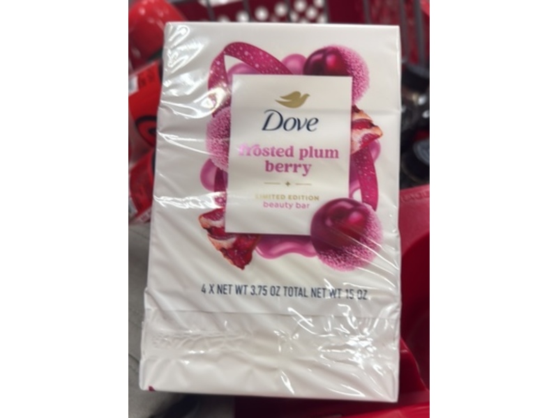 Dove Beauty Bar, Frosted Plum Berry, 3.75 oz, 4 Count