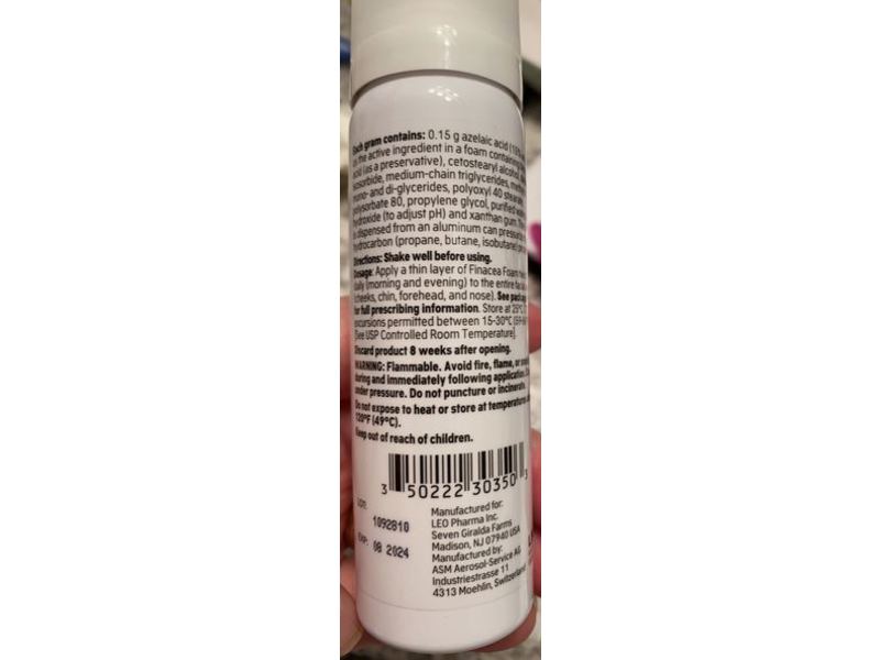 Finacea (azelaic acid) Foam 15%, 50 g, Leo Pharma Inc. (RX)