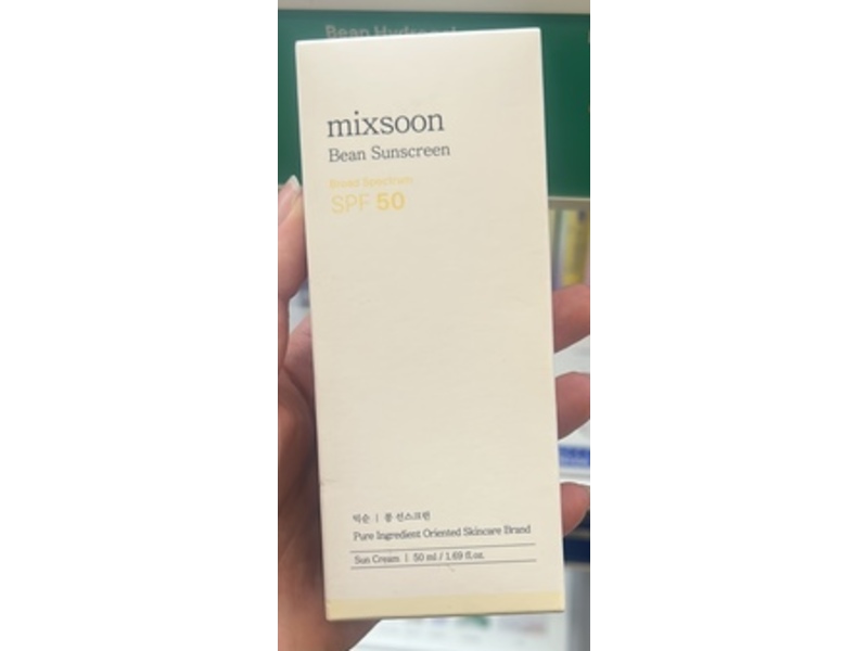Mixsoon Bean Sunscreen Sun Cream, SPF 50, 1.69 fl oz/50 mL