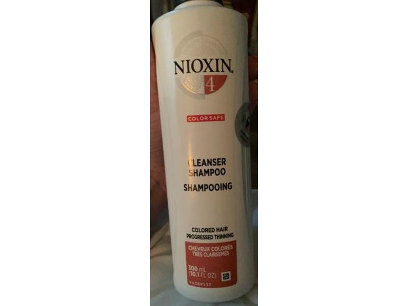 Nioxin Cleanser Shampoo, Color Safe, 4, 10.1 fl oz/300 mL