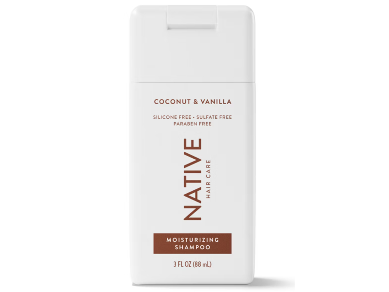 Native Hair Care Moisturizing Shampoo, Coconut & Vanilla, 3 fl oz/88 mL