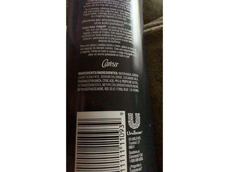 Caress Fine Fragrance Elixirs Body Wash, Sheer Twilight, 18 fl oz/532 mL