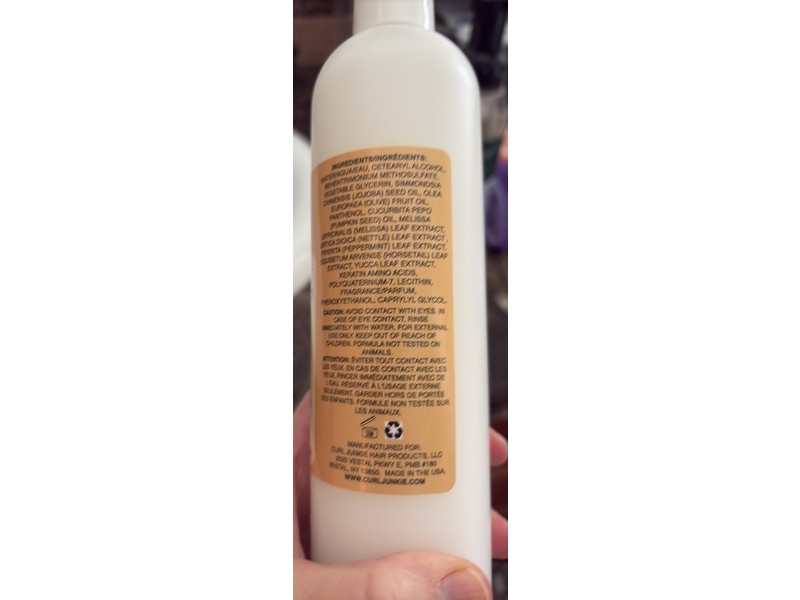 Curl Junkie Beauticurls Strengthening Hair Conditioner, Coconut Scent,12 fl oz/355 mL
