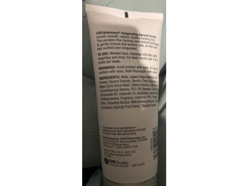 Cvs Pharmacy Invigorating Apricot Scrub, 6 oz/170 g
