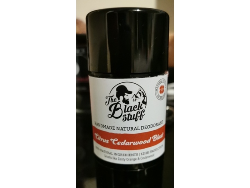 The Black Stuff Deodorant, Citrus Cedarwood Blast, 3.3 oz/95 g