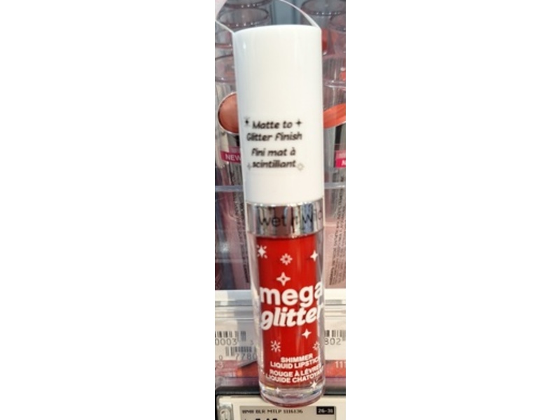 Wet n Wild Matte Glitter Finish Shimmer Liquid Lipstick, New Soulmate, 0.11 oz