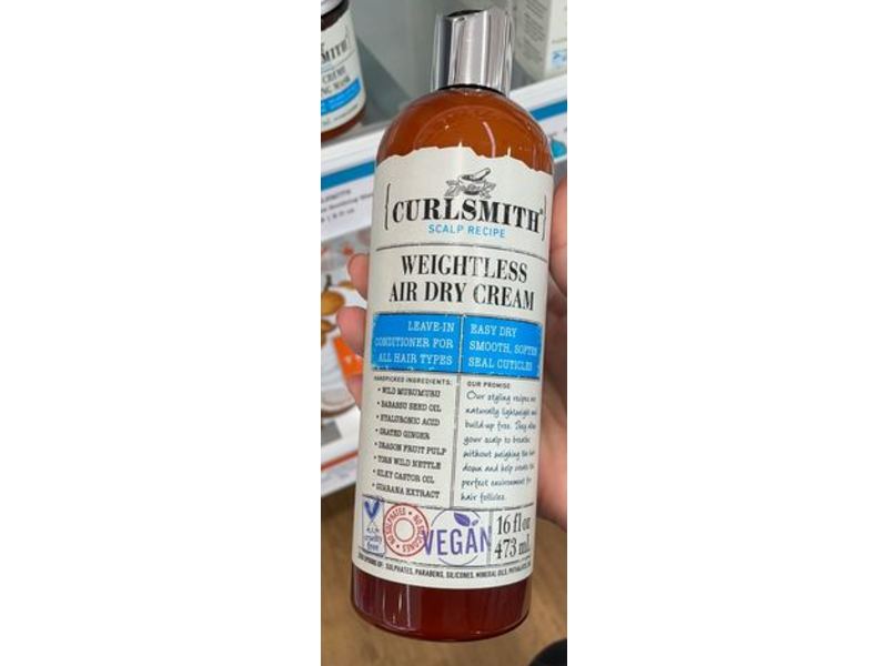 Curlsmith Scalp Recipe Weightless Air Dry Cream, 16 fl oz/473 mL