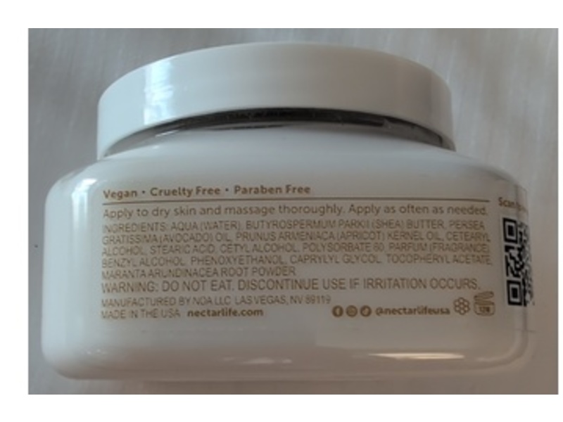 Nectarlife Body Butter, Milk & Honey, Shea Butter, 8 oz/227 g