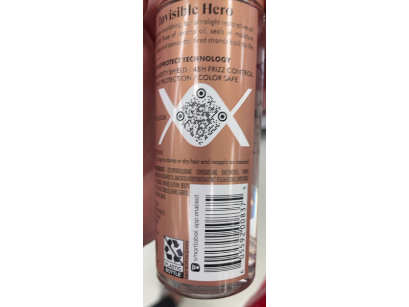 Nexxus Repair & Nourish Ultra Lightweight Hair Oil, Rose Of Jerich Oil, 3.3 fl oz/97.6 mL