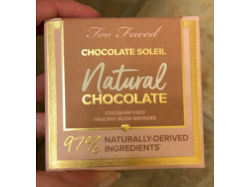 Too Faced Natural Chocolate Healthy Glow Bronzer, Golden Cocoa, 0.31 oz/9 g